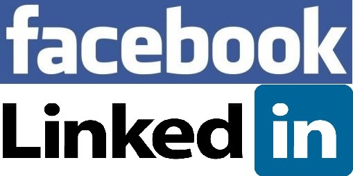 Facebook LinkedIn logos