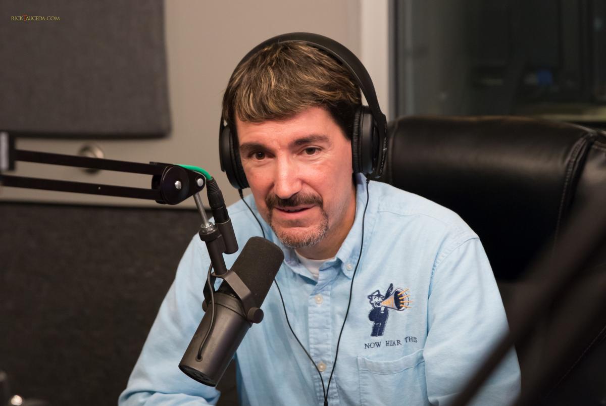 Bruce Wawrzyniak being interviewed on iHeart Radio