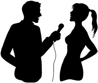 Interview silhouette
