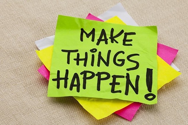 Make Things Happen Post-It Note