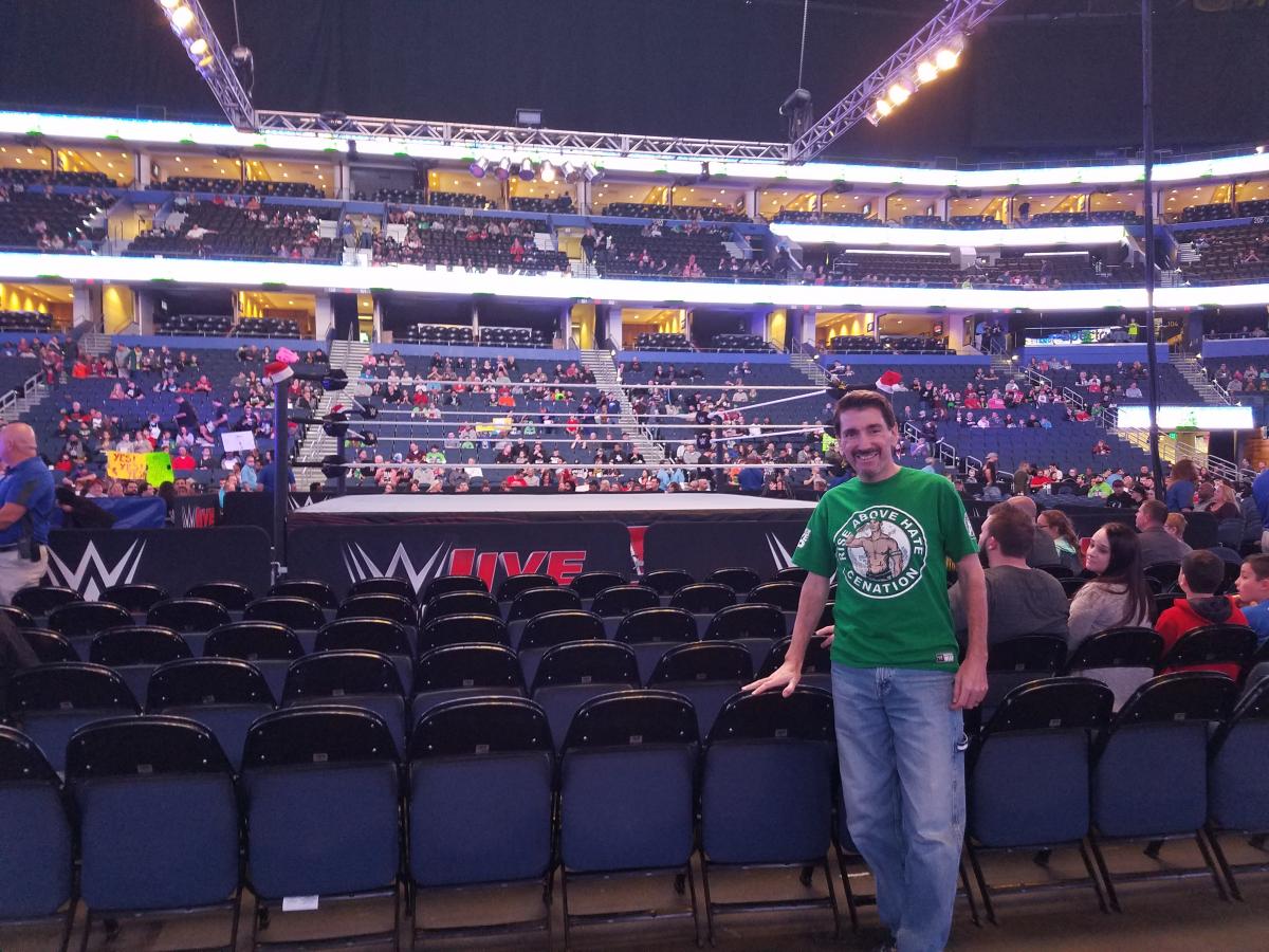 Bruce Wawrzyniak at a WWE live event