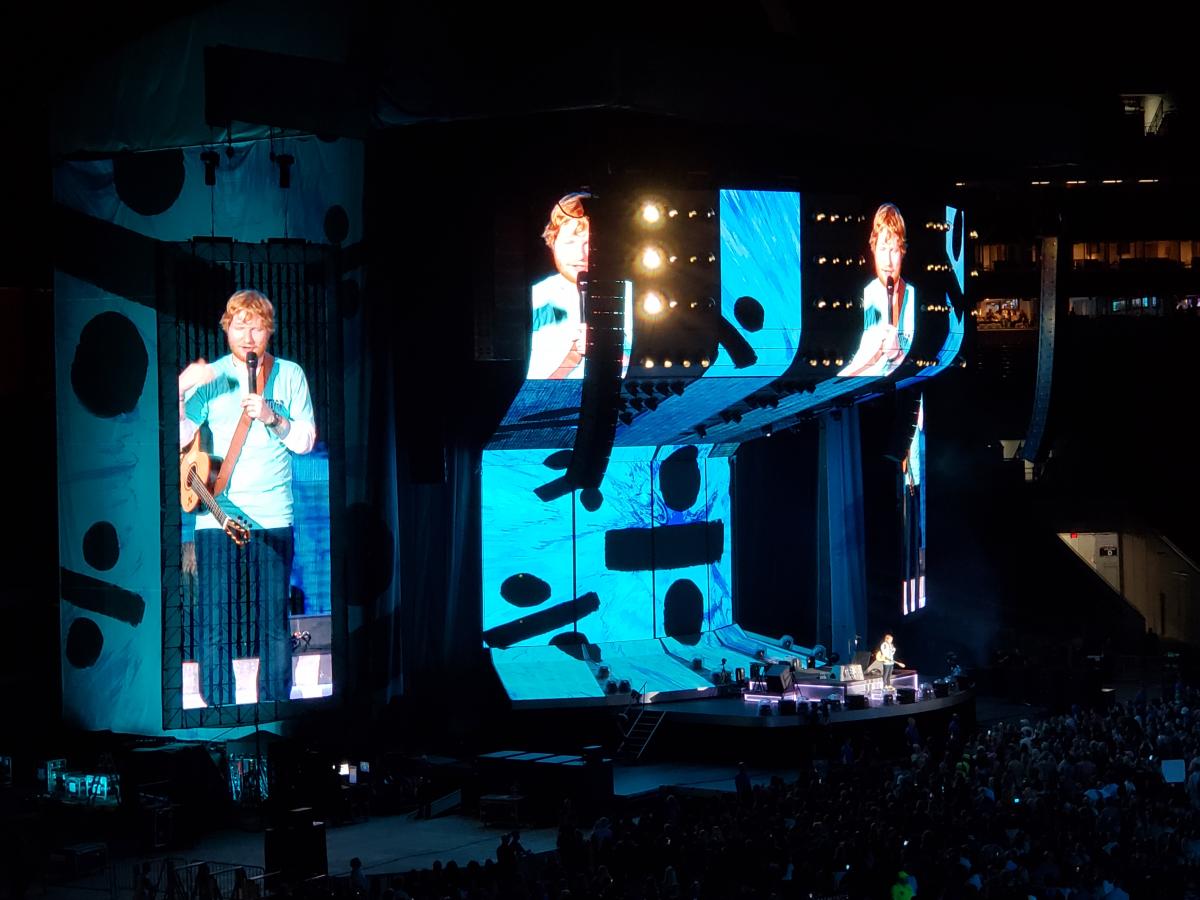 Ed Sheeran last week in Tampa