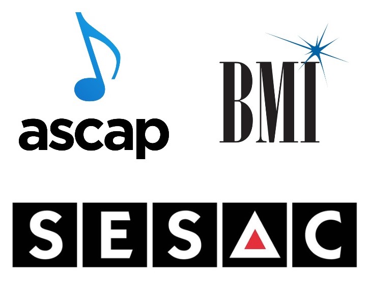 ASCAP BMI SESAC logos